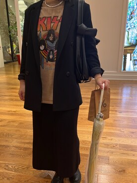 「ロックT」｜「アイテム（セットアップ）」を使った、orioriorioさん（レディース・154cm）の春コーディネート