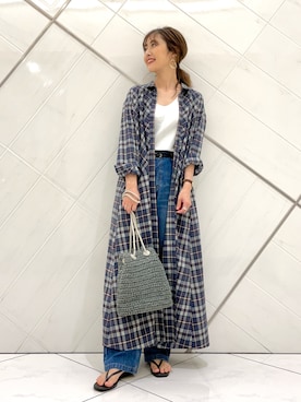 井上　裕美さん（レディース・158cm）の夏コーディネート