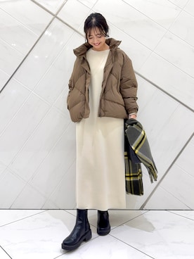 井上　裕美さん（レディース・158cm）の冬コーディネート