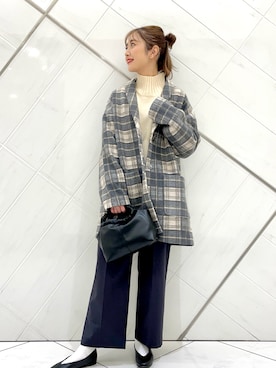 井上　裕美さん（レディース・158cm）の冬コーディネート