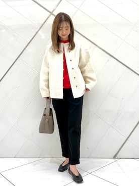 「かぐれ（カグレ）のアイテム（その他アウター）」を使った、井上　裕美さん（レディース・158cm）の秋コーディネート