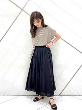 井上　裕美さん（レディース・158cm）の夏コーディネート