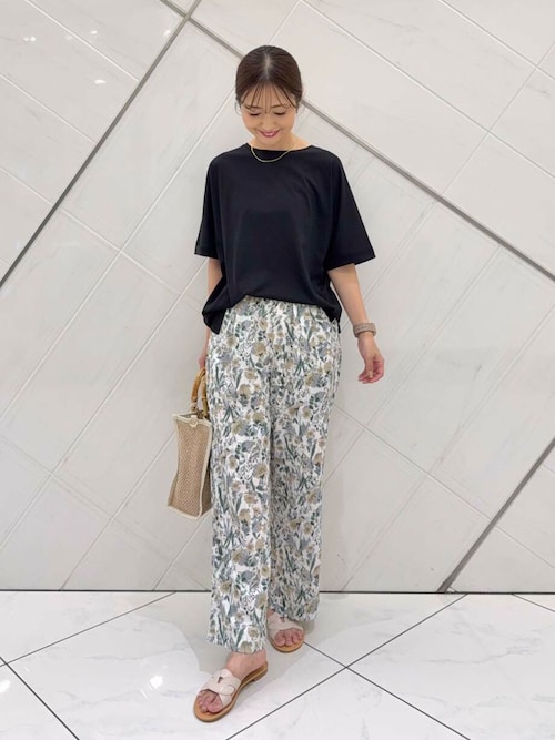 セール】『イージーケア/接触冷感』フラワープリントイージー