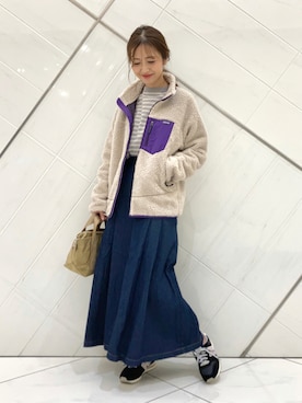 「レトロX」｜「アイテム（その他）」を使った、イノウエ ユミさん（レディース・158cm）の秋コーディネート