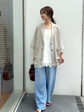 井上 裕美さん(レディース・158cm)の夏コーディネート