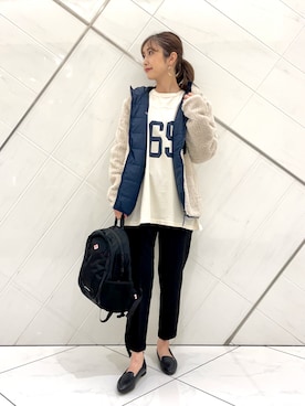 「patagonia」｜「アイテム（スリッポン）」を使った、イノウエ ユミさん（レディース・158cm）の夏コーディネート