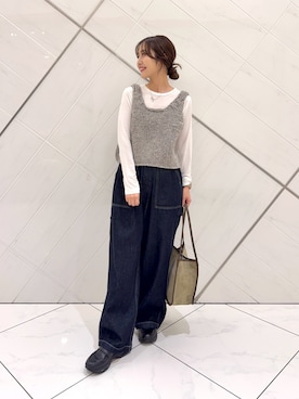 井上　裕美さん（レディース・158cm）の秋コーディネート