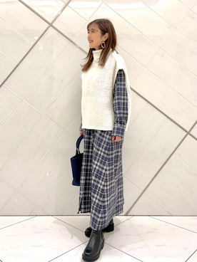 井上　裕美さん（レディース・158cm）の秋コーディネート