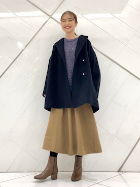 井上 裕美さん(レディース・158cm)の冬コーディネート