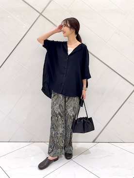 井上　裕美さん（レディース・158cm）の夏コーディネート