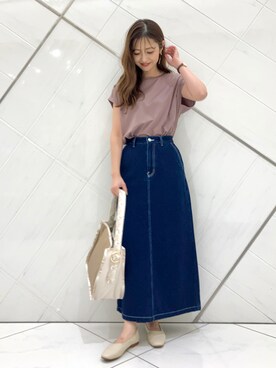 井上　裕美さん（レディース・158cm）の夏コーディネート