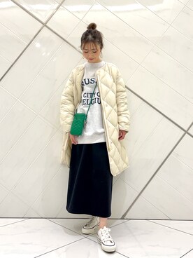 井上　裕美さん（レディース・158cm）の冬コーディネート
