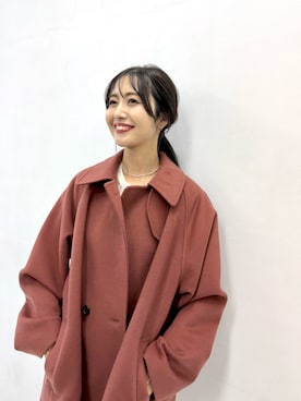 「アイテム（その他アウター）」を使った、井上　裕美さん（レディース・158cm）の秋コーディネート