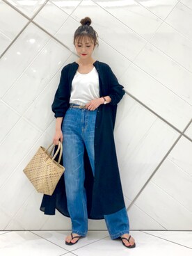 井上　裕美さん（レディース・158cm）の夏コーディネート