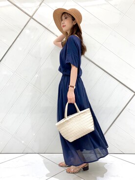 井上　裕美さん（レディース・158cm）の夏コーディネート