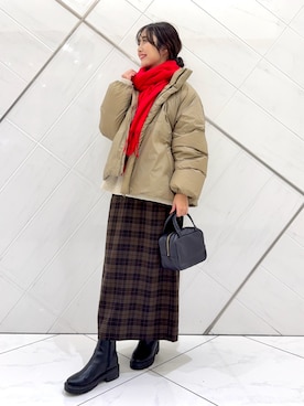 井上 裕美さん(レディース・158cm)の冬コーディネート