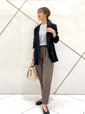 井上　裕美さん（レディース・158cm）の秋コーディネート