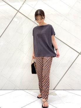 井上　裕美さん（レディース・158cm）の夏コーディネート