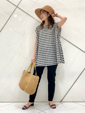 井上 裕美さん(レディース・158cm)の夏コーディネート