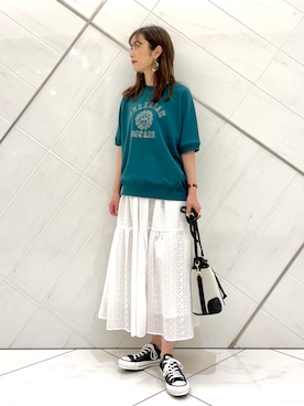 井上　裕美さん（レディース・158cm）の夏コーディネート