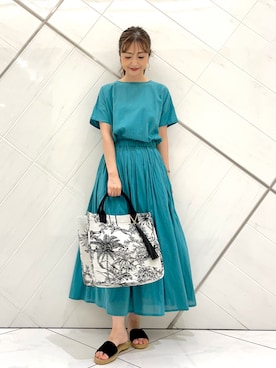 井上　裕美さん（レディース・158cm）の夏コーディネート