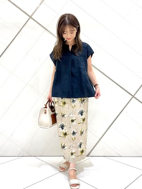 井上　裕美さん（レディース・158cm）の夏コーディネート