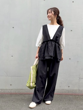 井上　裕美さん（レディース・158cm）の春コーディネート