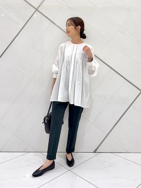 「URBAN RESEARCH DOORS（アーバンリサーチドアーズ）のアイテム（シューズ）」を使った、井上　裕美さん（レディース・158cm）の夏コーディネート