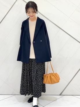 井上　裕美さん（レディース・158cm）の冬コーディネート