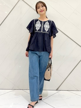井上 裕美さん(レディース・158cm)の夏コーディネート