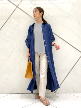 井上　裕美さん（レディース・158cm）の夏コーディネート