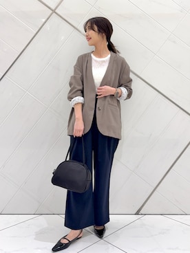 井上　裕美さん（レディース・158cm）の春コーディネート