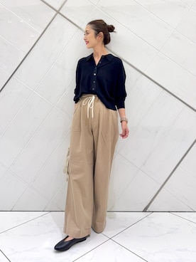 「RODE SKO（ロデスコ）のアイテム」を使った、井上　裕美さん（レディース・158cm）の夏コーディネート