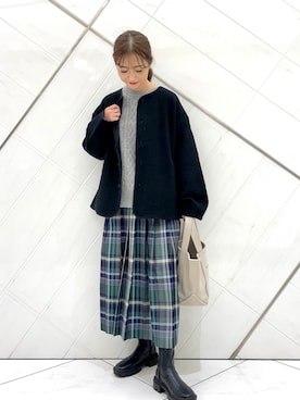井上 裕美さん(レディース・158cm)の秋コーディネート