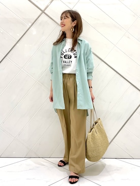 井上　裕美さん（レディース・158cm）の夏コーディネート