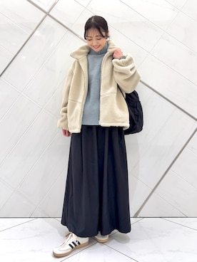 井上 裕美さん(レディース・158cm)の冬コーディネート