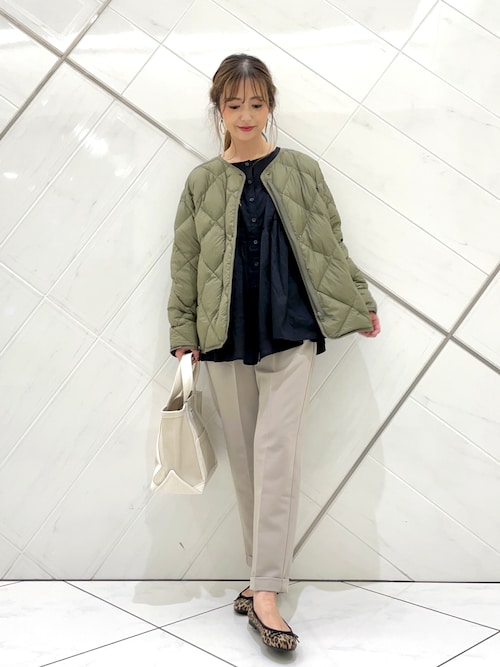 セール】コットンツイル2WAYギャザーブラウス（シャツ/ブラウス