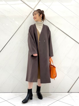 井上 裕美さん(レディース・158cm)の冬コーディネート