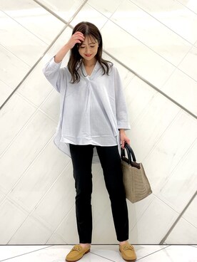 井上　裕美さん（レディース・158cm）の夏コーディネート