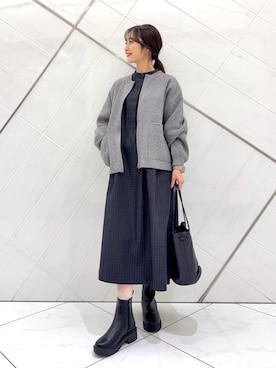「URBAN RESEARCH DOORS(アーバンリサーチドアーズ)のアイテム」を使った、井上 裕美さん(レディース・158cm)の秋コーディネート