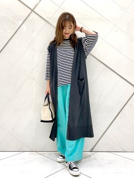 井上　裕美さん（レディース・158cm）の夏コーディネート