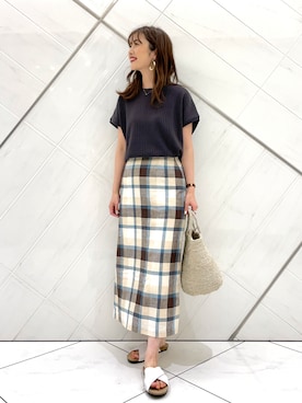 井上 裕美さん(レディース・158cm)の夏コーディネート