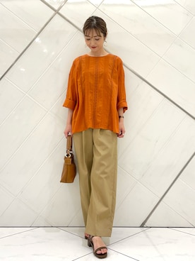 井上　裕美さん（レディース・158cm）の夏コーディネート