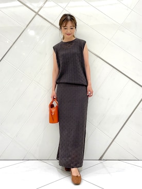 井上　裕美さん（レディース・158cm）の夏コーディネート