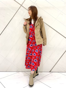 井上　裕美さん（レディース・158cm）の冬コーディネート