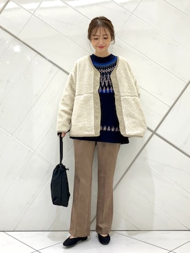 井上　裕美さん（レディース・158cm）の秋コーディネート