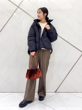 井上　裕美さん（レディース・158cm）の冬コーディネート