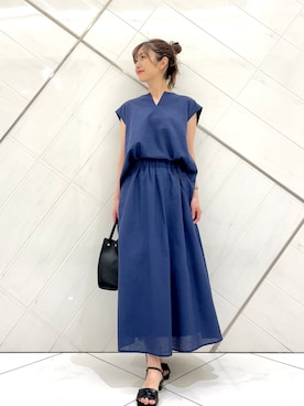 井上　裕美さん（レディース・158cm）の夏コーディネート