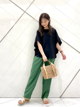 井上　裕美さん（レディース・158cm）の夏コーディネート