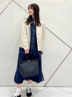 「Lee（リー）のアイテム」を使った、井上　裕美さん（レディース・158cm）の春コーディネート